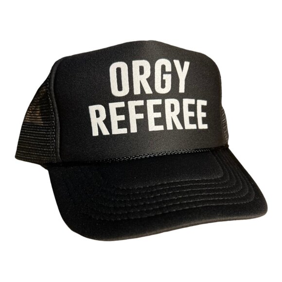 Orgy Referee hat funny trucker hat college party snapback beach summer cap new - Picture 2 of 4